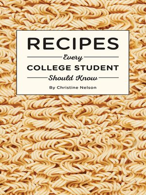 cover image of Recipes Every College Student Should Know